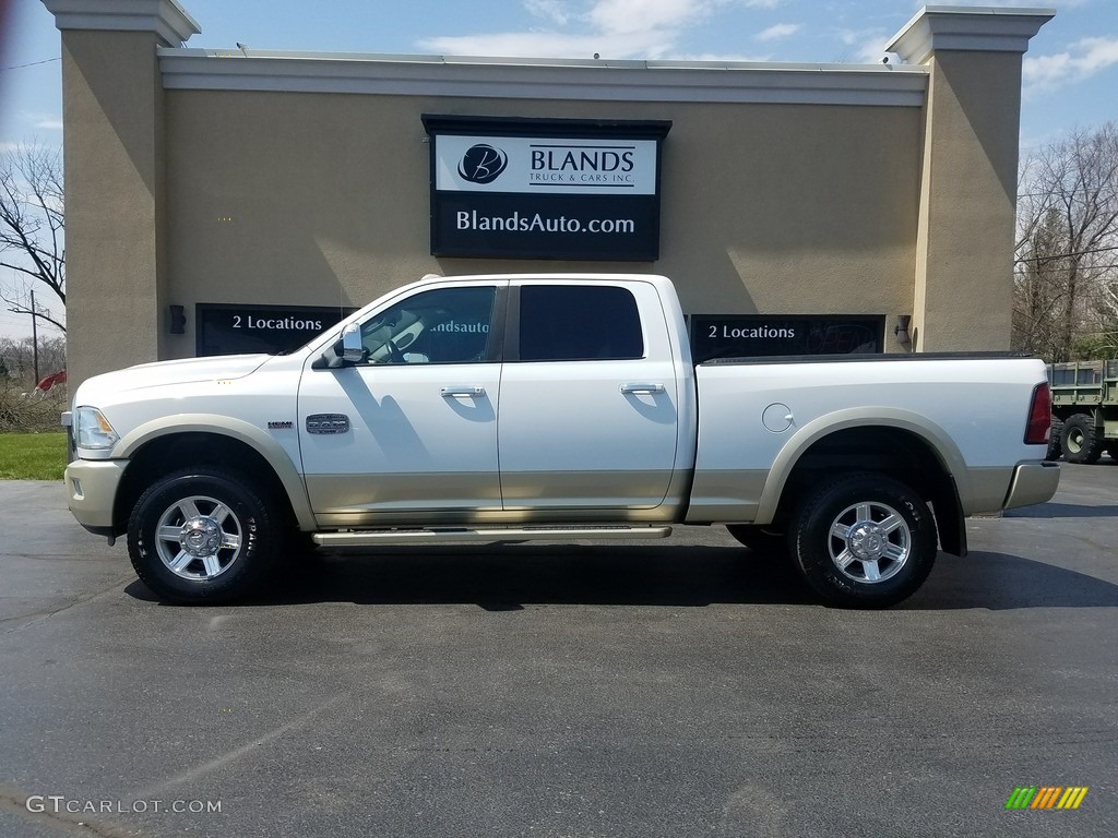 2011 Ram 2500 HD Laramie Crew Cab 4x4 - Bright White / Light Pebble Beige/Bark Brown photo #1