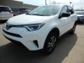 2018 Super White Toyota RAV4 LE  photo #1