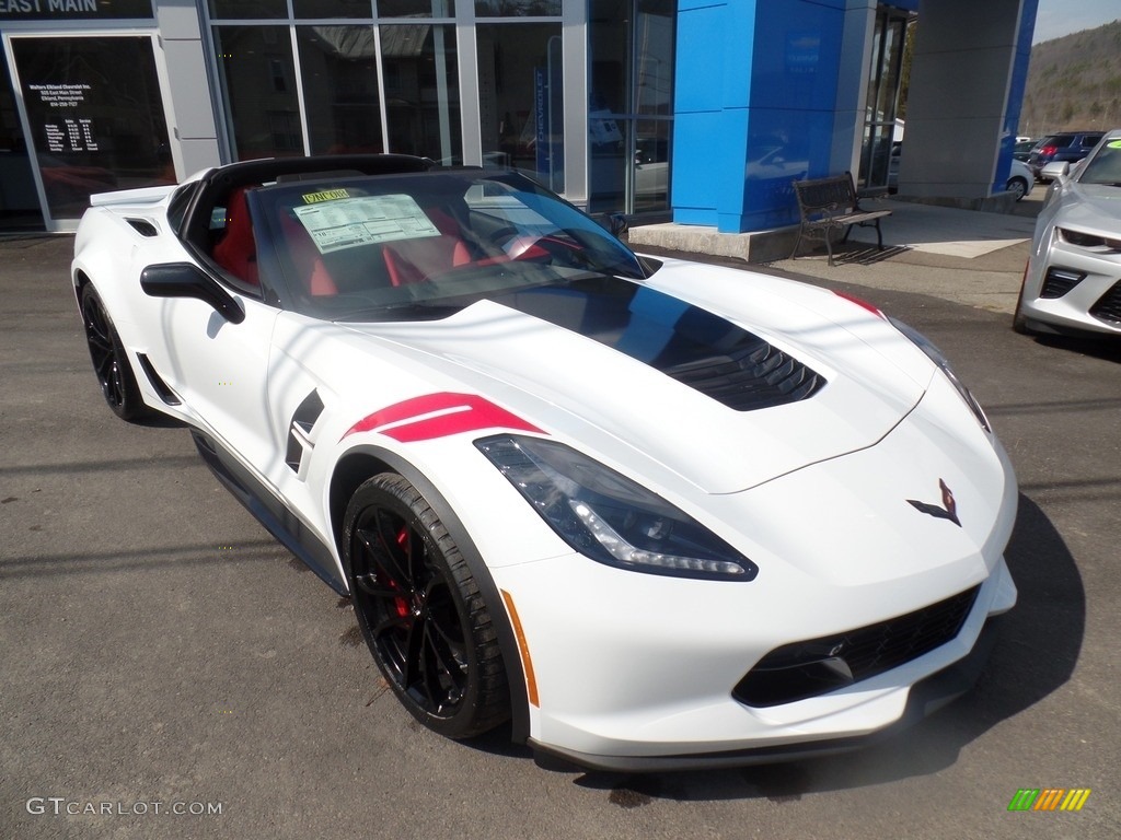Arctic White 2019 Chevrolet Corvette Grand Sport Coupe Exterior Photo #126616032