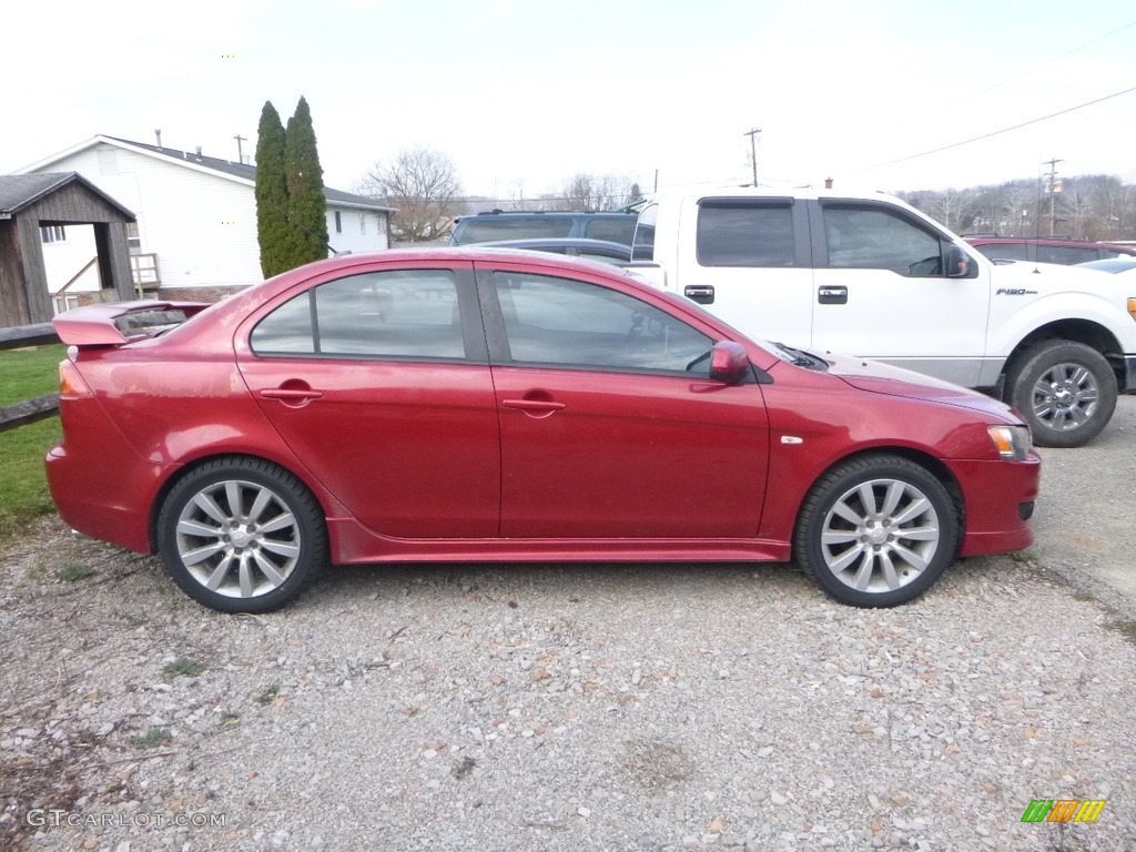 2008 Lancer GTS - Rally Red Pearl / Black photo #6