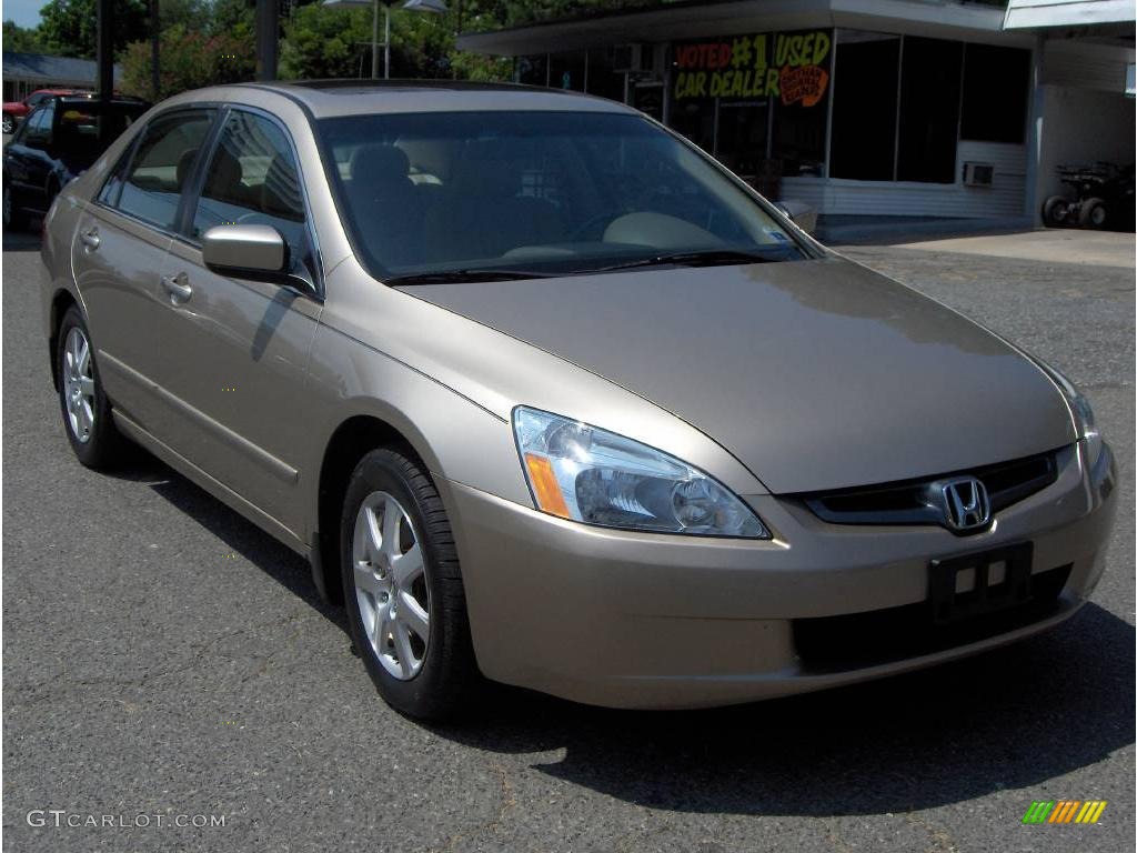2005 Accord EX-L V6 Sedan - Desert Mist Metallic / Ivory photo #1