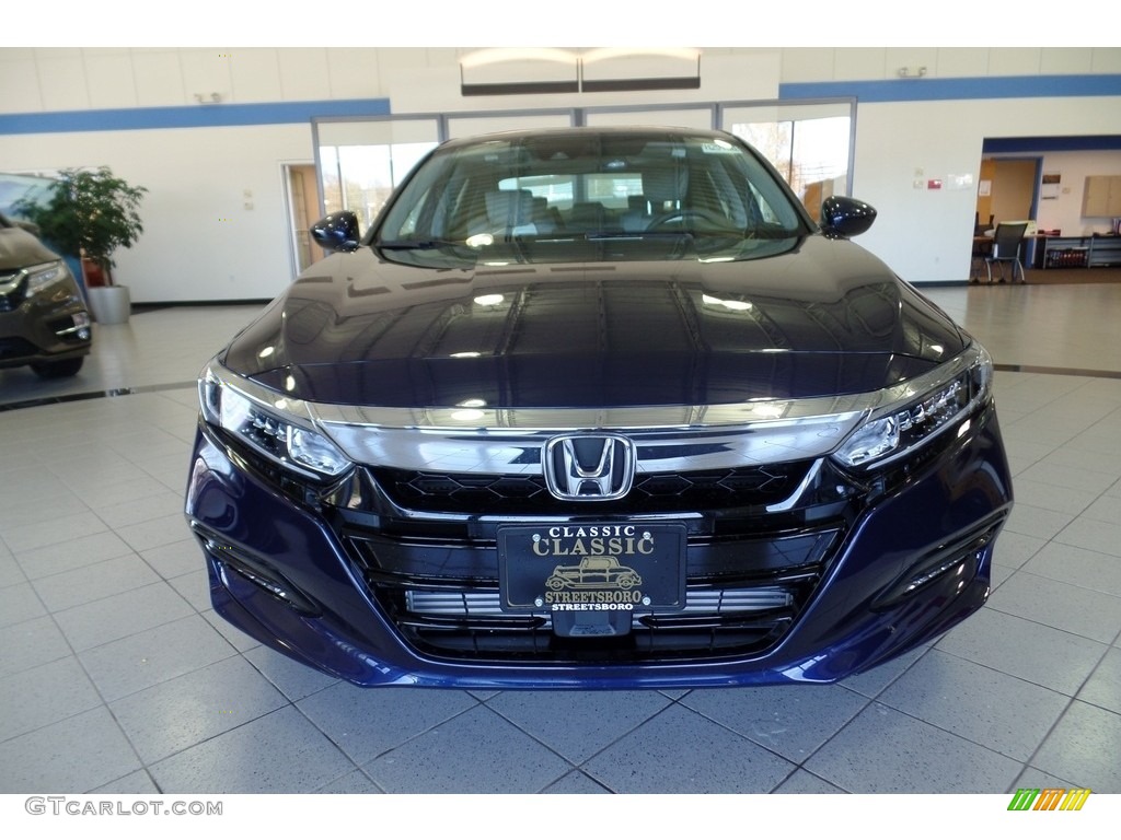 2018 Accord EX Sedan - Obsidian Blue Pearl / Gray photo #3