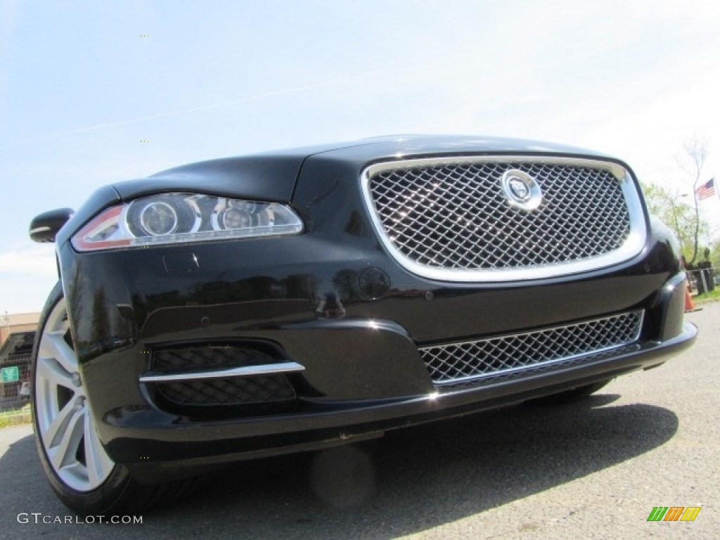 2013 XJ XJL Portfolio AWD - Ebony Black / Jet photo #1