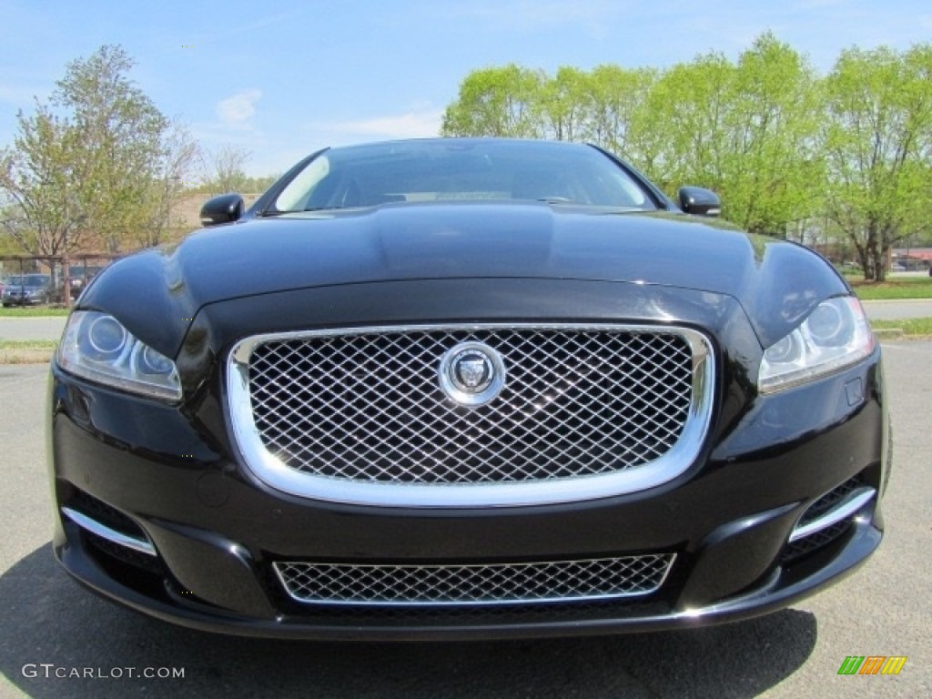 2013 XJ XJL Portfolio AWD - Ebony Black / Jet photo #4