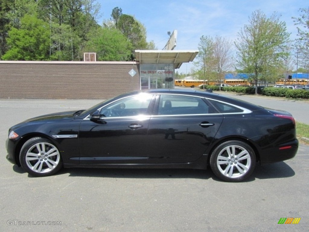 2013 XJ XJL Portfolio AWD - Ebony Black / Jet photo #7