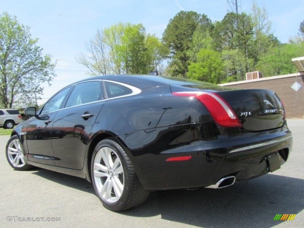 2013 XJ XJL Portfolio AWD - Ebony Black / Jet photo #8