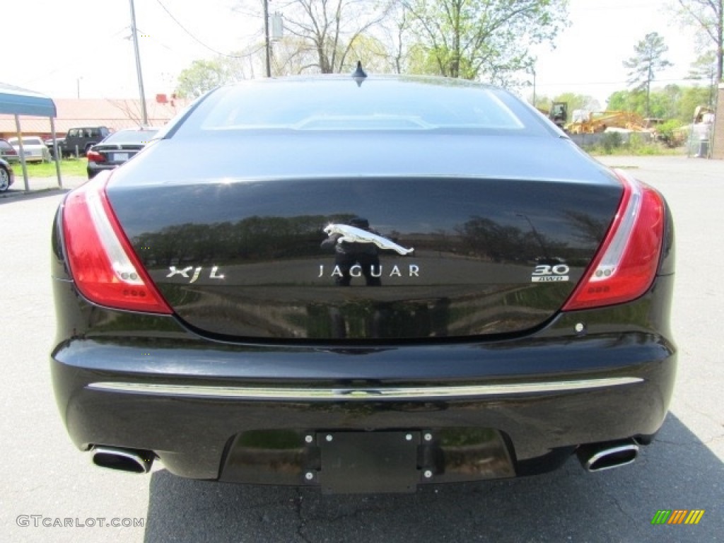 2013 XJ XJL Portfolio AWD - Ebony Black / Jet photo #9