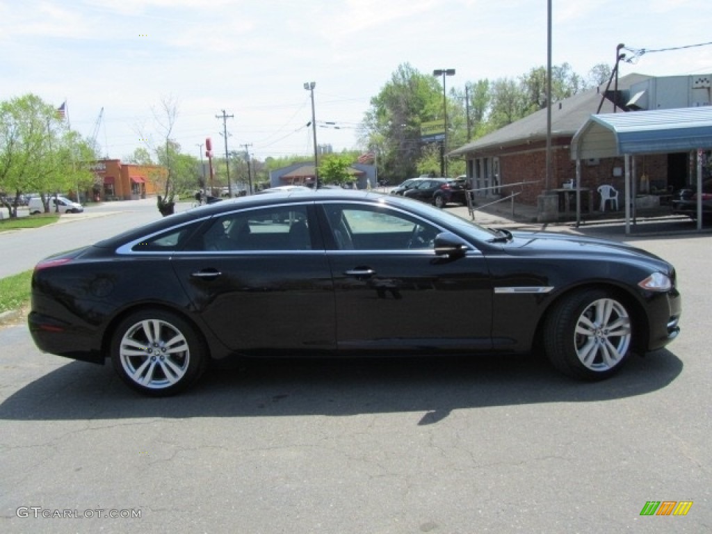 2013 XJ XJL Portfolio AWD - Ebony Black / Jet photo #11