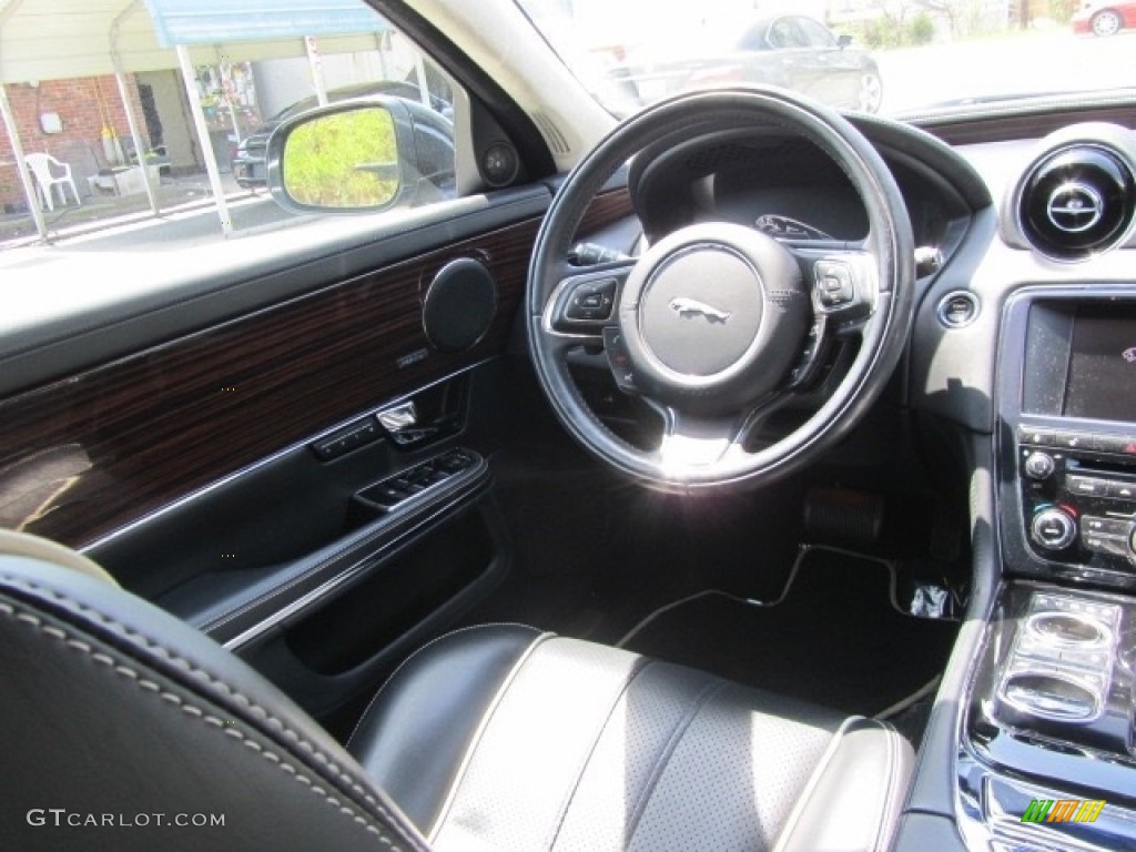 2013 XJ XJL Portfolio AWD - Ebony Black / Jet photo #12