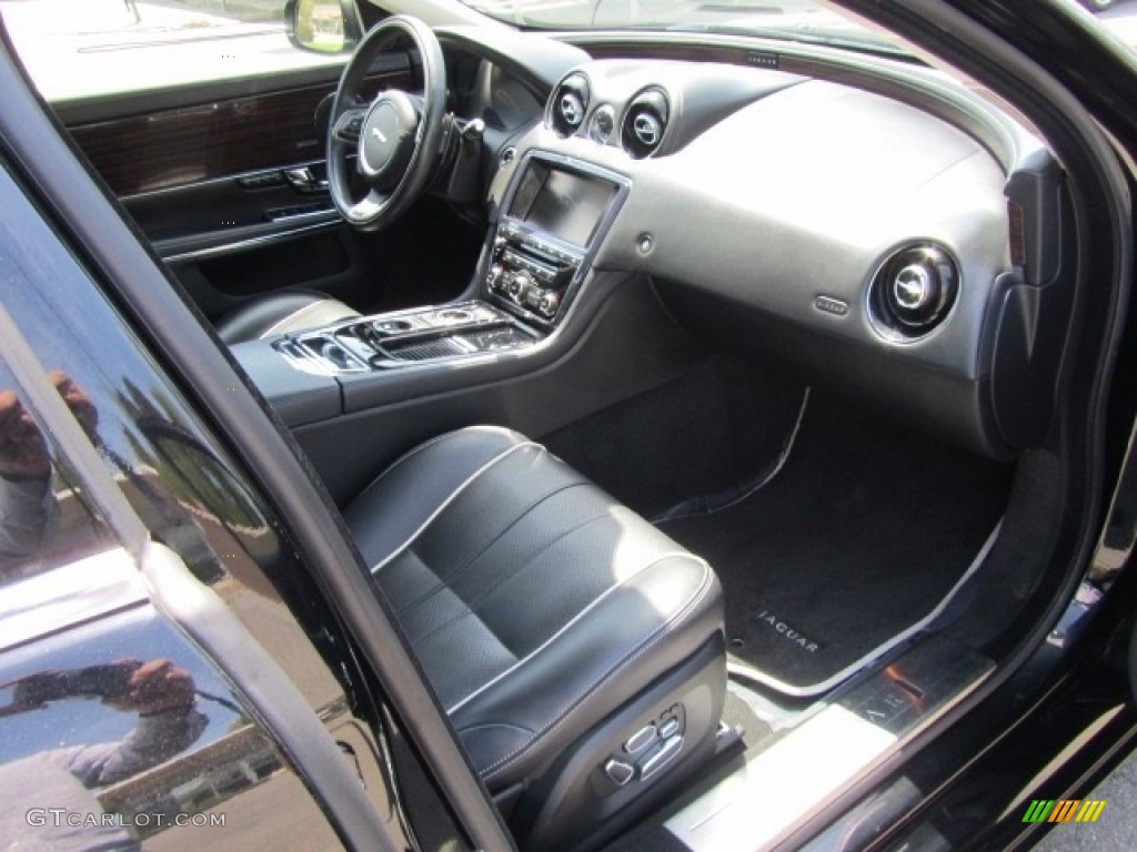 2013 XJ XJL Portfolio AWD - Ebony Black / Jet photo #21