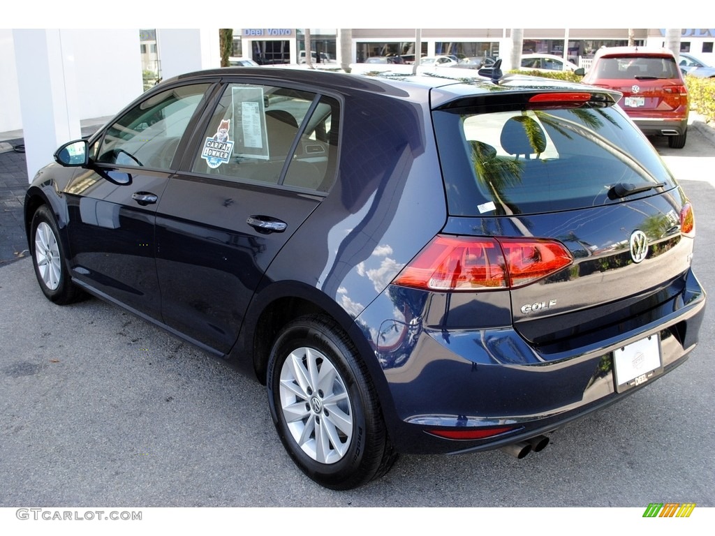 2017 Golf 4 Door 1.8T S - Night Blue Metallic / Titan Black photo #6