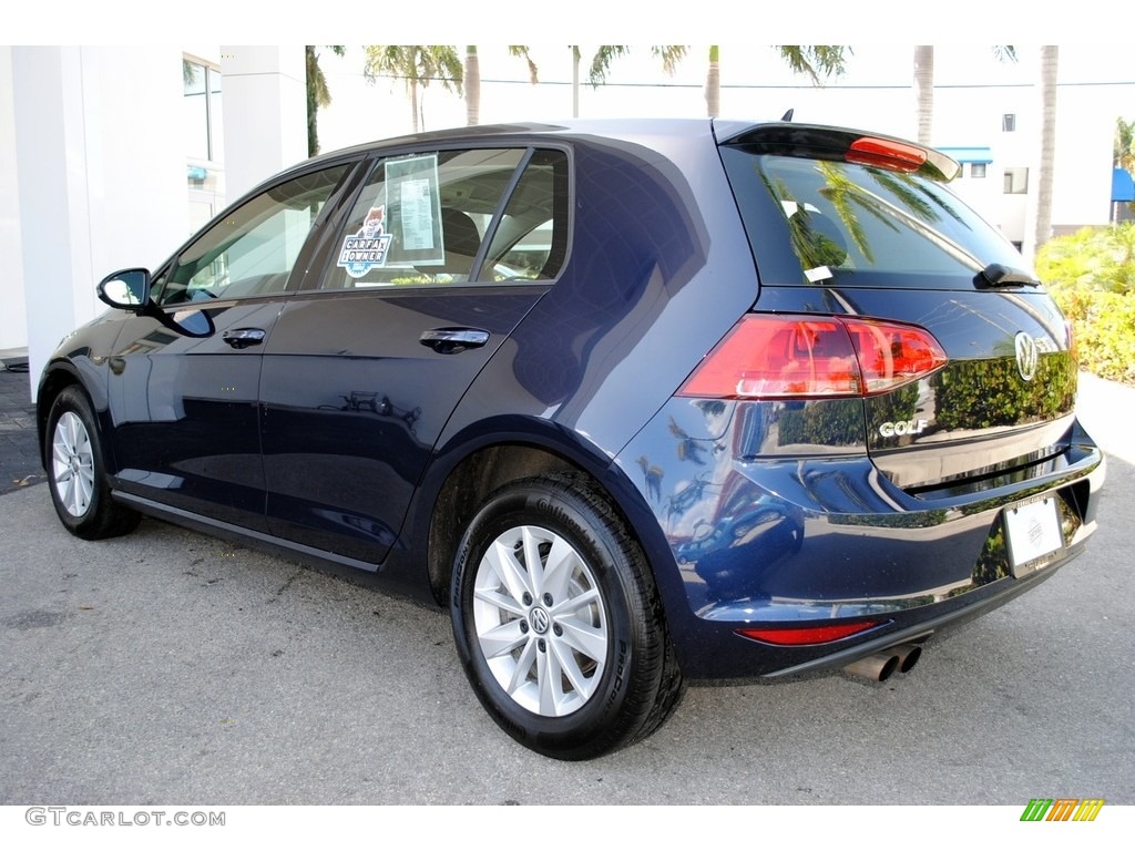 2017 Golf 4 Door 1.8T S - Night Blue Metallic / Titan Black photo #7