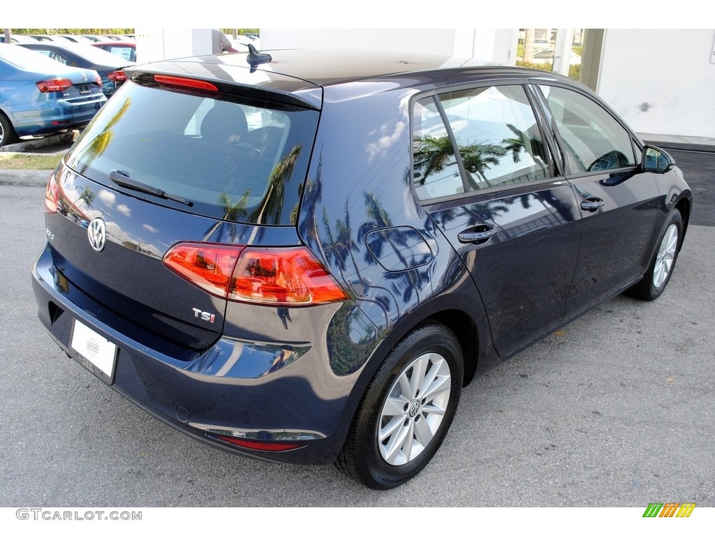 2017 Golf 4 Door 1.8T S - Night Blue Metallic / Titan Black photo #9