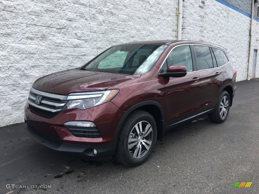 Deep Scarlet Pearl 2018 Honda Pilot EX-L AWD Exterior Photo #126620424