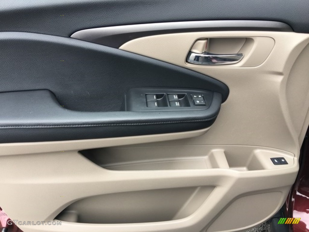 2018 Honda Pilot EX-L AWD Beige Door Panel Photo #126620481