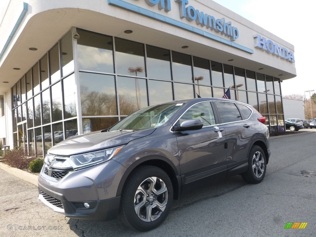 2018 CR-V EX AWD - Modern Steel Metallic / Gray photo #1