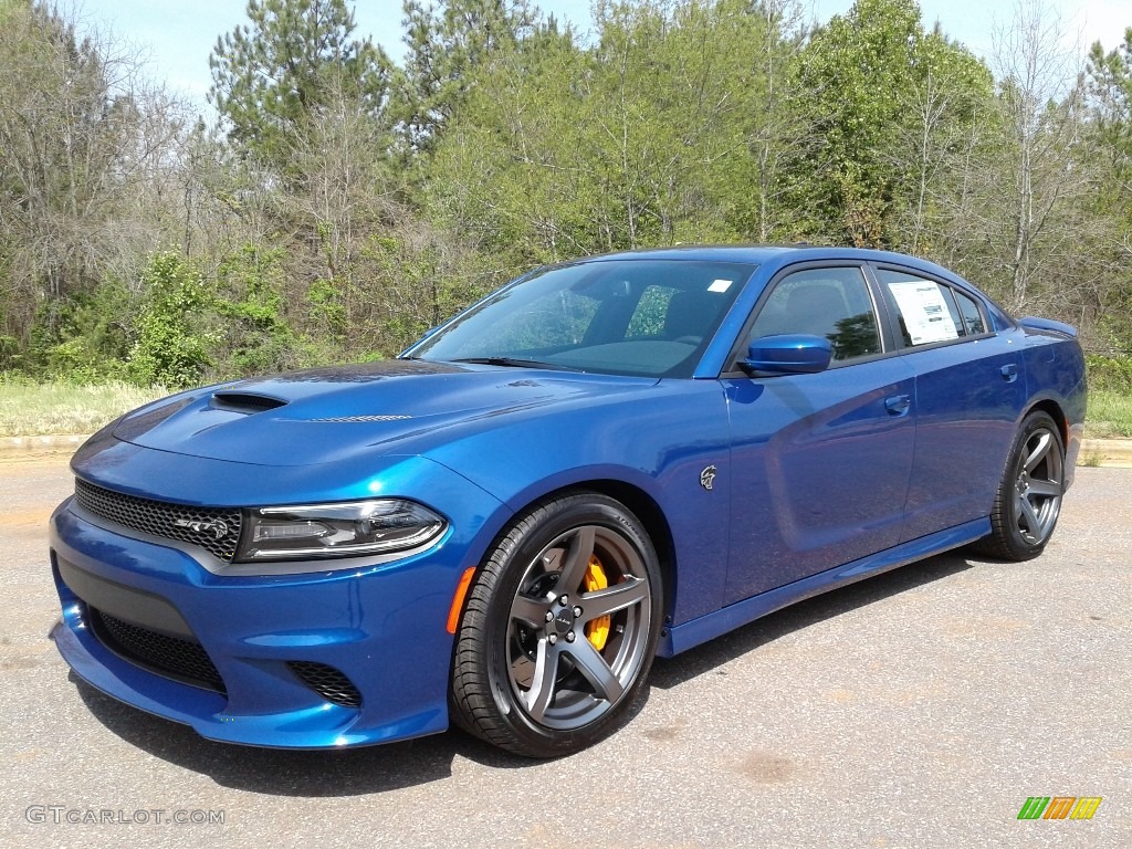 2018 Charger SRT Hellcat - IndiGo Blue / Black photo #2