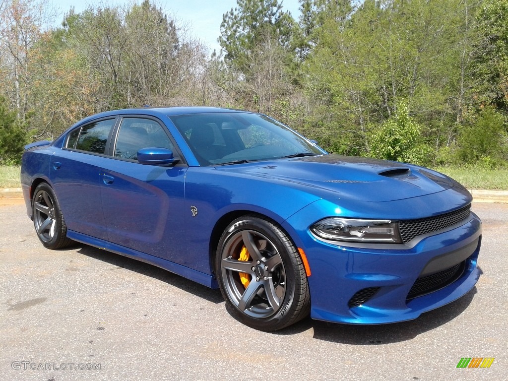 2018 Charger SRT Hellcat - IndiGo Blue / Black photo #4