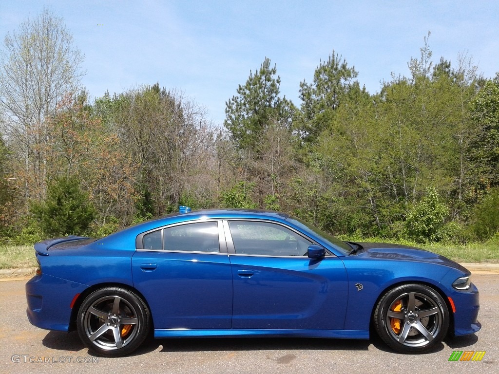 2018 Charger SRT Hellcat - IndiGo Blue / Black photo #5