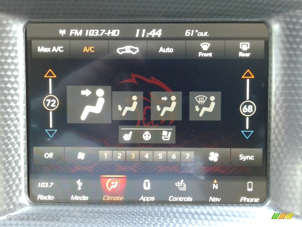 2018 Charger SRT Hellcat - IndiGo Blue / Black photo #25