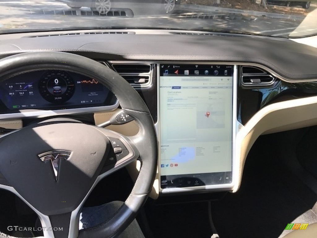2014 Model S  - Blue Metallic / Tan photo #4