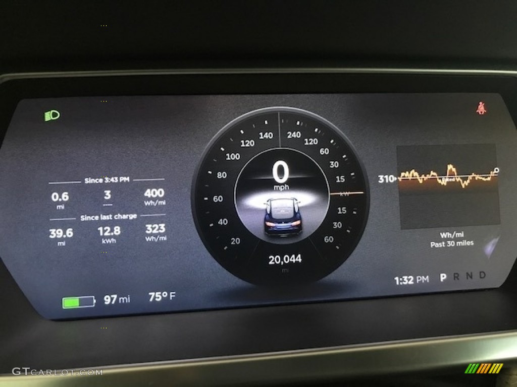 2014 Tesla Model S Standard Model S Model Gauges Photo #126624216