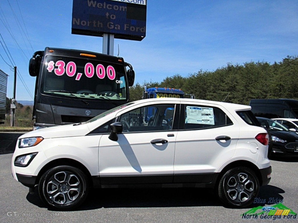 2018 EcoSport S - Diamond White / Medium Light Stone photo #2