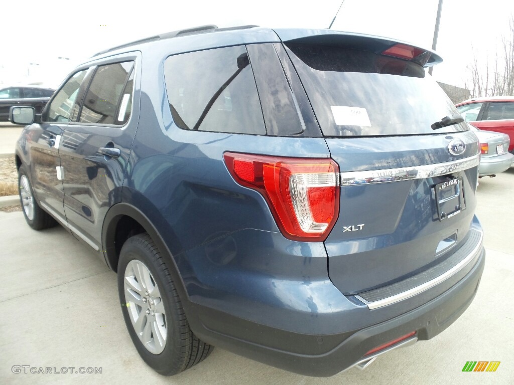2018 Explorer XLT 4WD - Blue Metallic / Ebony Black photo #3