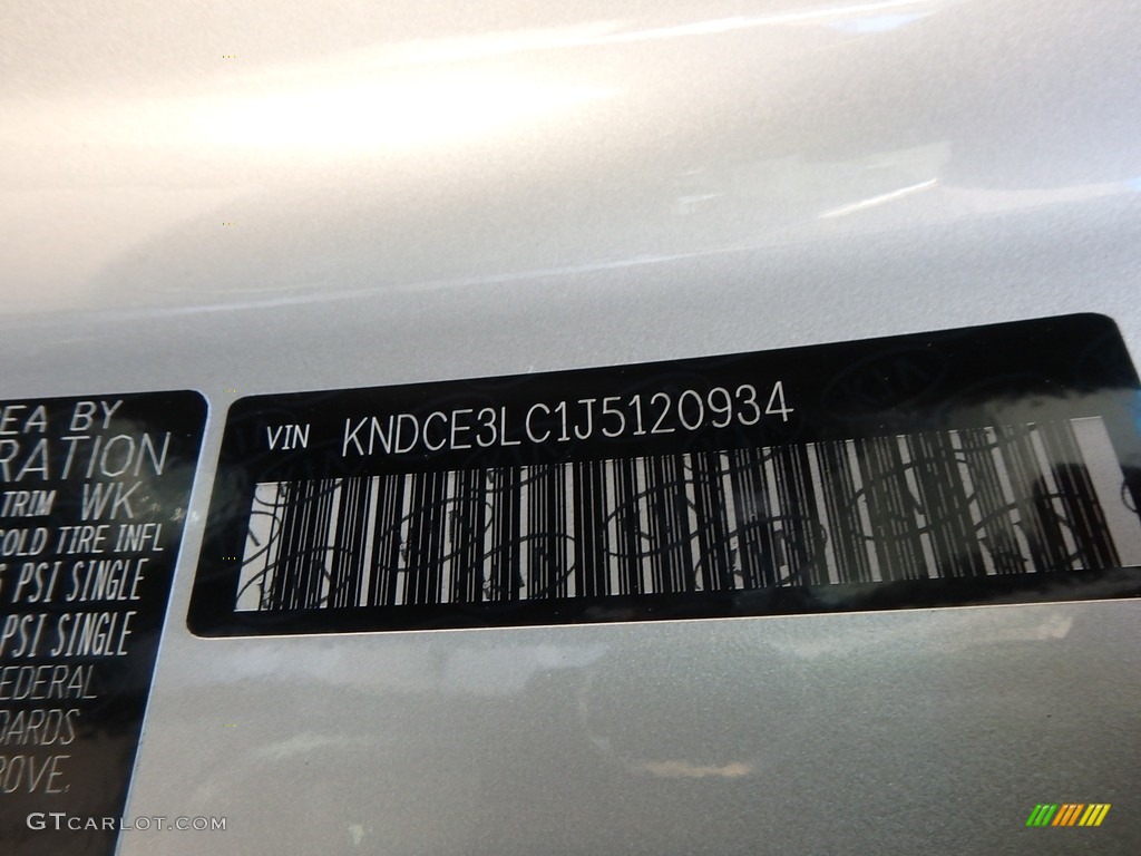 2018 Niro Touring Hybrid - Silky Silver / Charcoal photo #14