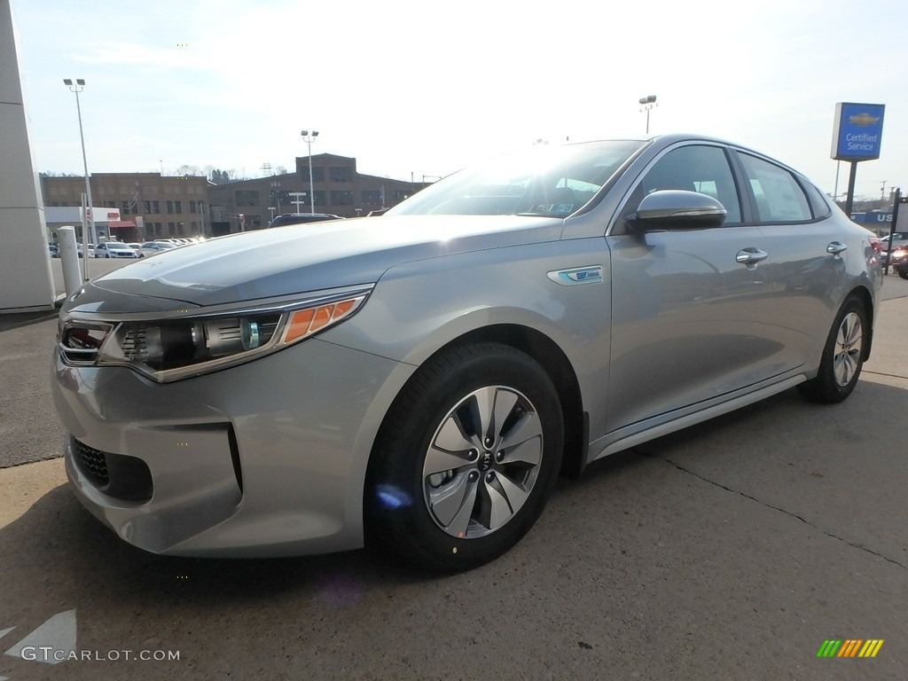 Aluminum Silver 2018 Kia Optima Hybrid Premium Exterior Photo #126627512