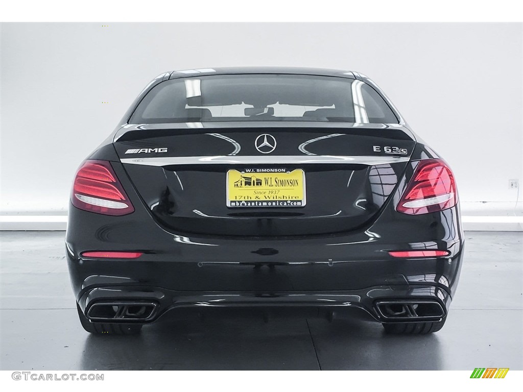 2018 E AMG 63 S 4Matic - Black / Black photo #3