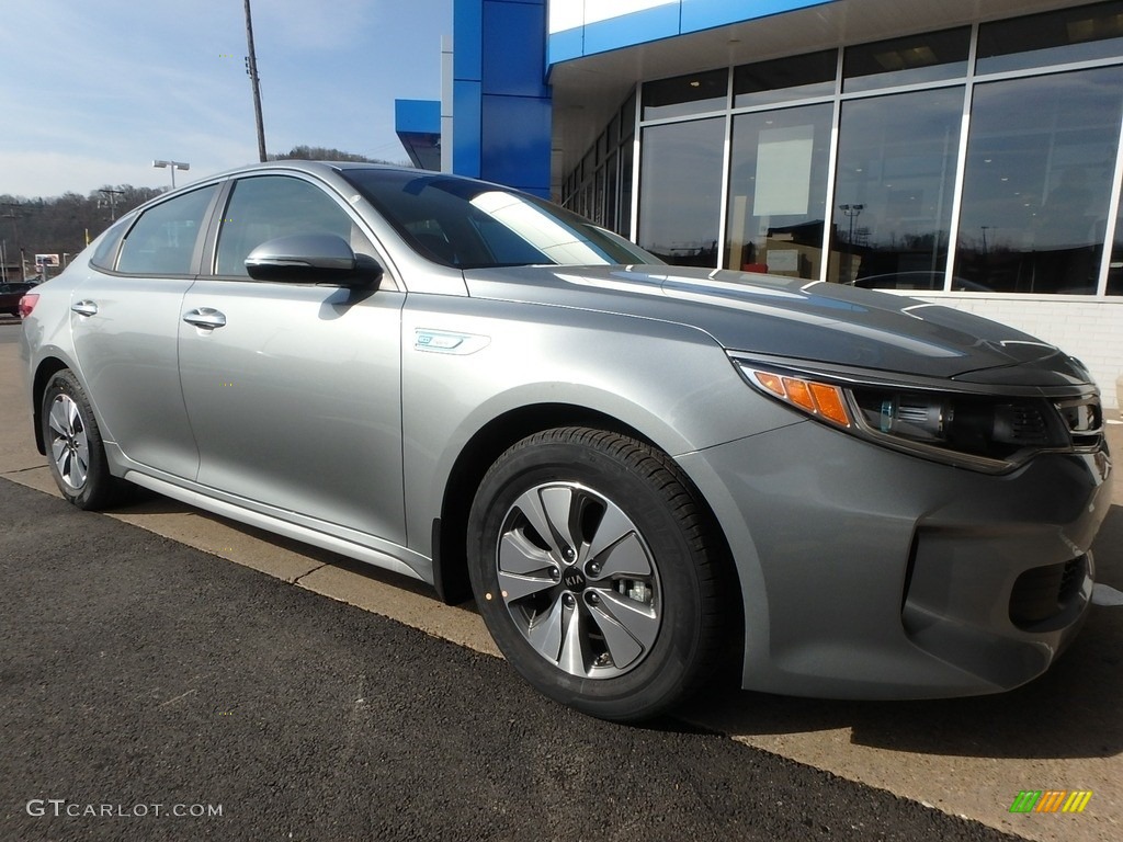 Aluminum Silver 2018 Kia Optima Hybrid Premium Exterior Photo #126627570