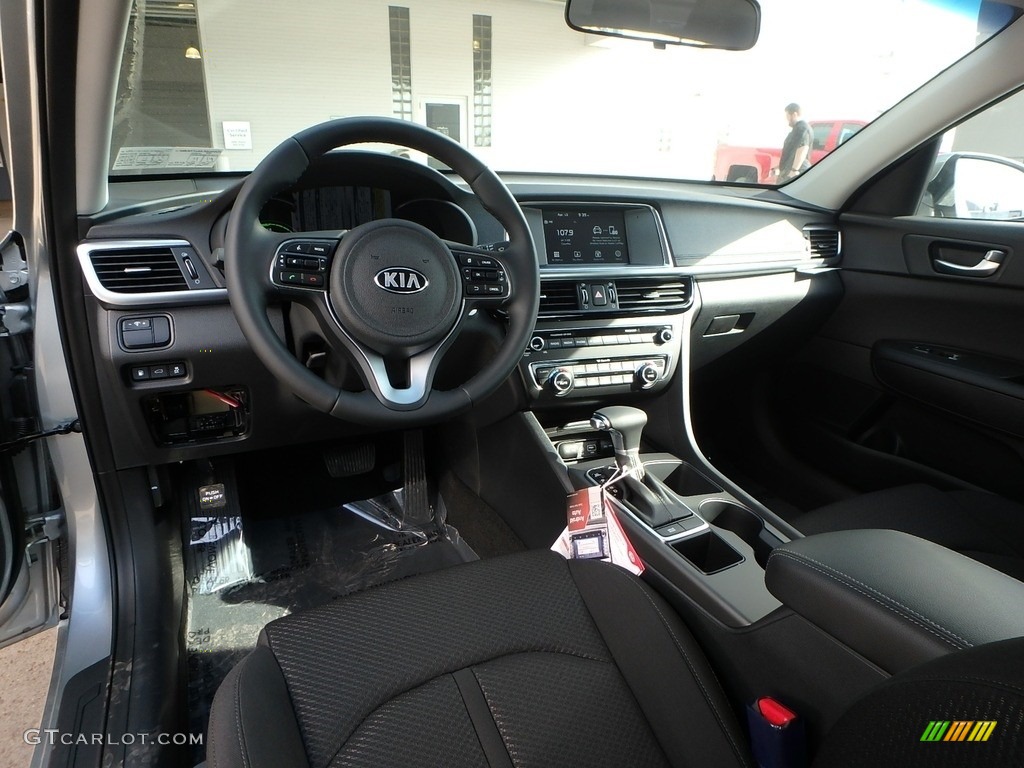 Black Interior 2018 Kia Optima Hybrid Premium Photo #126627642