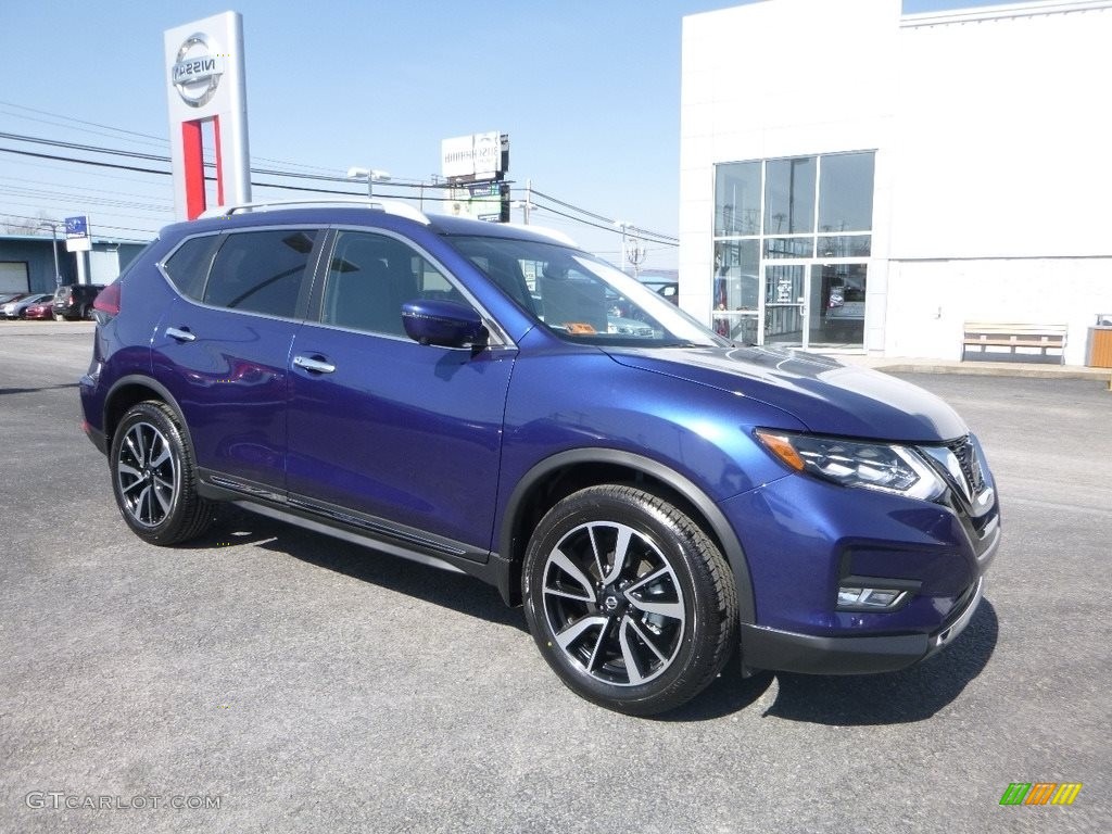 Caspian Blue 2018 Nissan Rogue SL AWD Exterior Photo #126628170