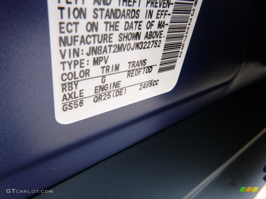 2018 Rogue Color Code RBY for Caspian Blue Photo #126628553