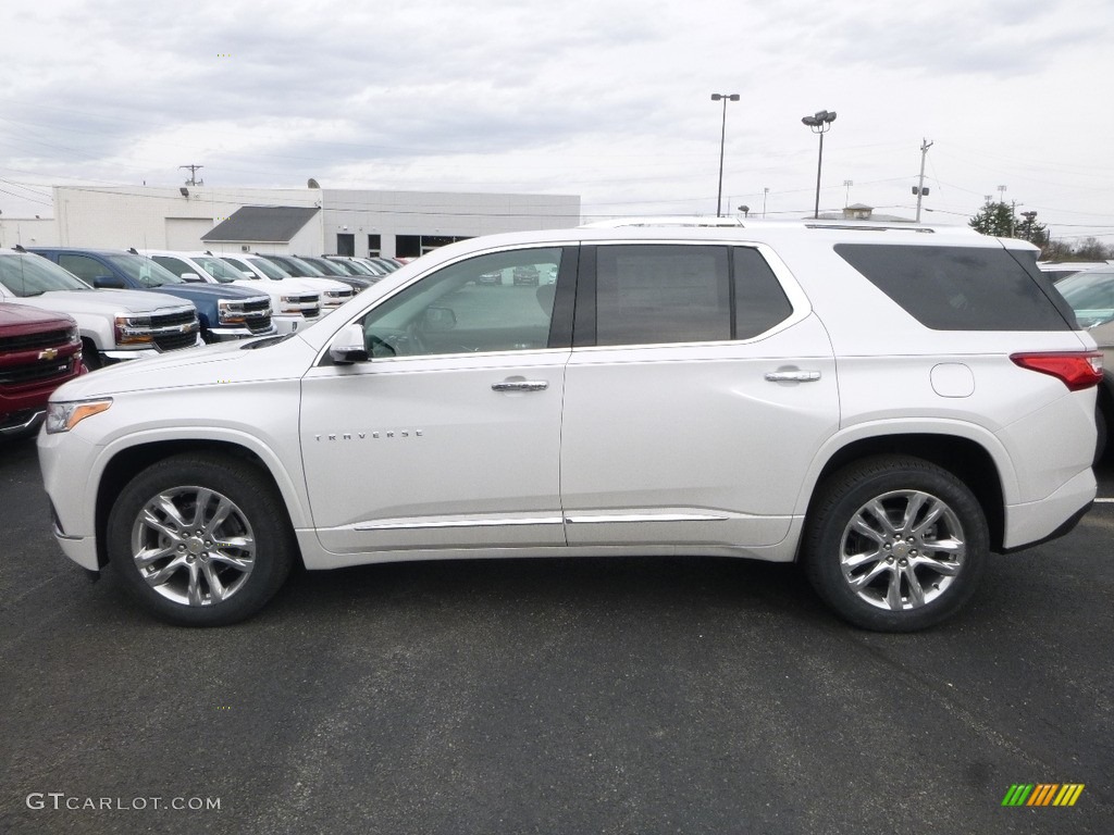 2018 Traverse High Country AWD - Iridescent Pearl Tricoat / High Country Jet Black/Loft Brown photo #2