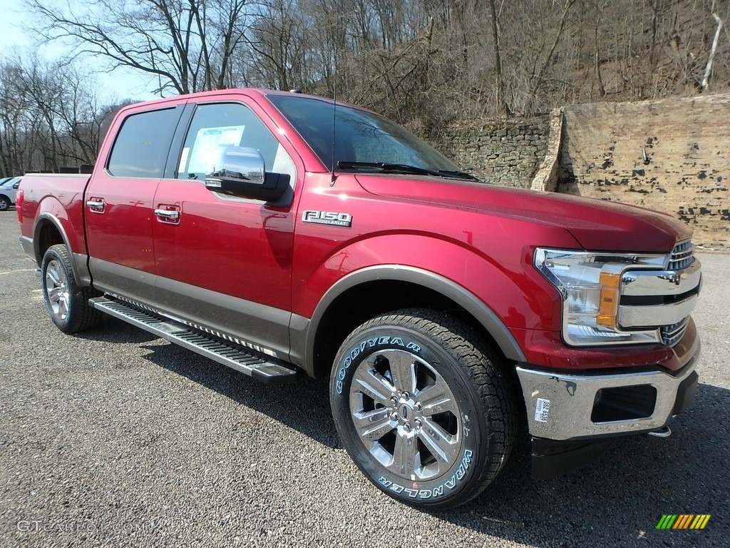 2018 F150 Lariat SuperCrew 4x4 - Ruby Red / Black photo #9