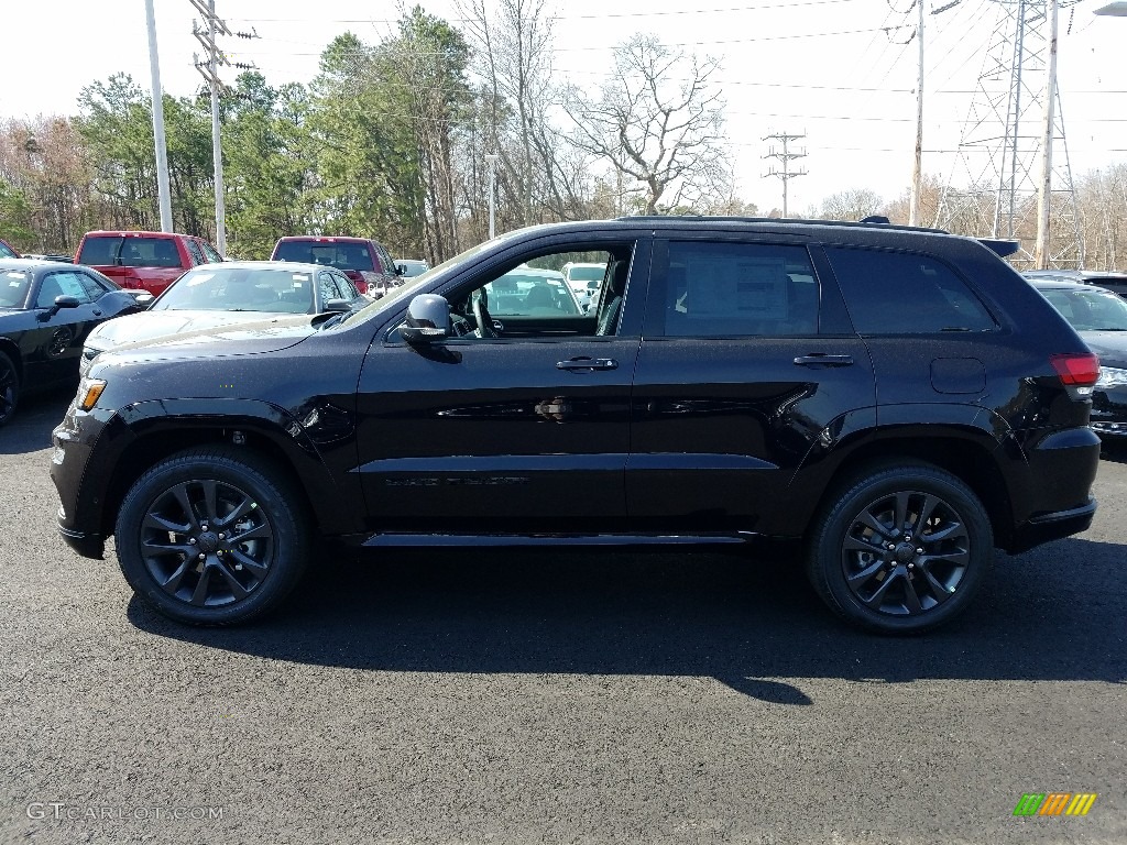 2018 Grand Cherokee High Altitude 4x4 - Diamond Black Crystal Pearl / Black photo #3