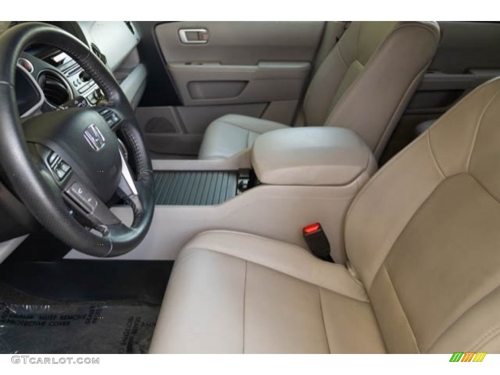 2015 Pilot EX-L - Crystal Black Pearl / Gray photo #3