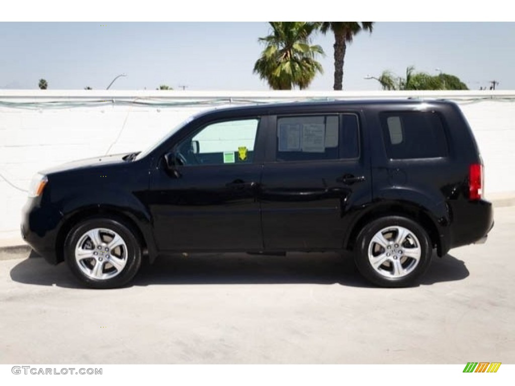 2015 Pilot EX-L - Crystal Black Pearl / Gray photo #9