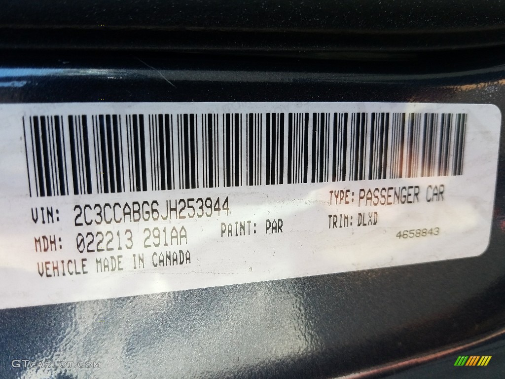 2018 Chrysler 300 S Color Code Photos