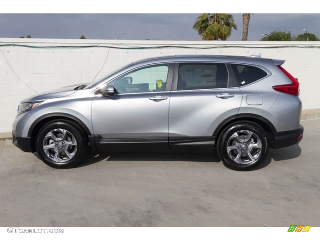 2018 CR-V EX AWD - Lunar Silver Metallic / Black photo #7