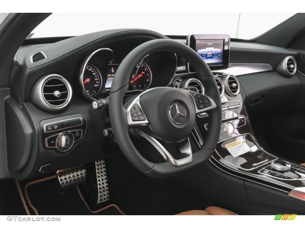 2018 Mercedes-Benz C 300 Sedan designo Saddle Brown/Black Dashboard Photo #126642806