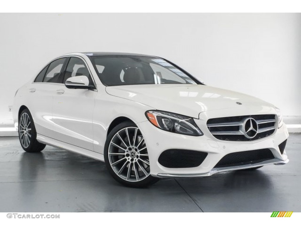 designo Diamond White Metallic 2018 Mercedes-Benz C 300 Sedan Exterior Photo #126642899