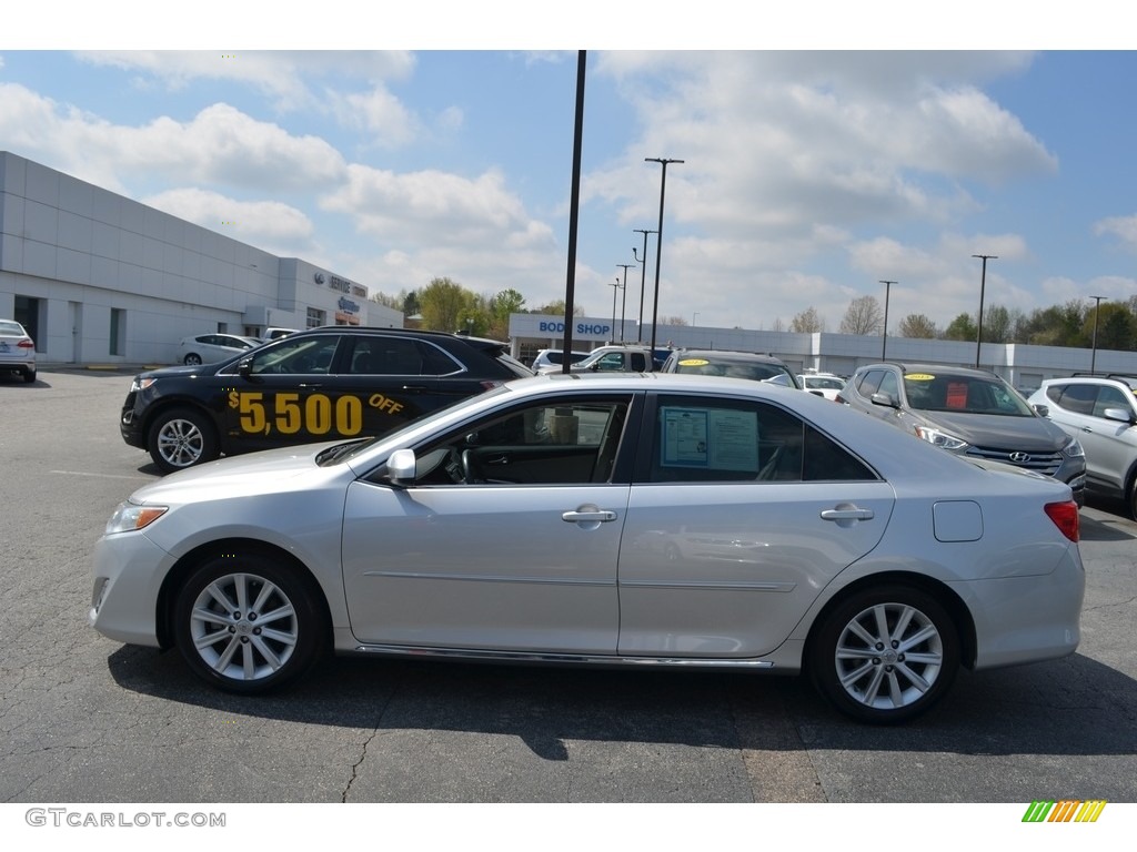 2012 Camry XLE V6 - Classic Silver Metallic / Ivory photo #5