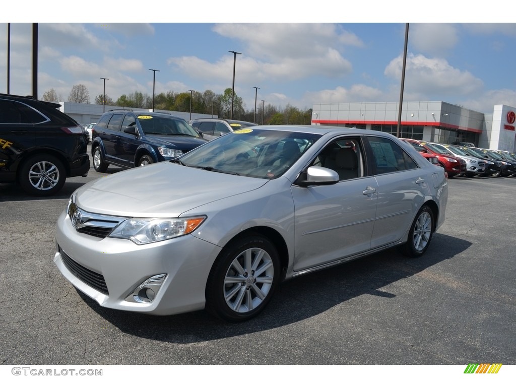 2012 Camry XLE V6 - Classic Silver Metallic / Ivory photo #6