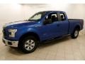 2015 Blue Flame Metallic Ford F150 XL SuperCab 4x4  photo #3