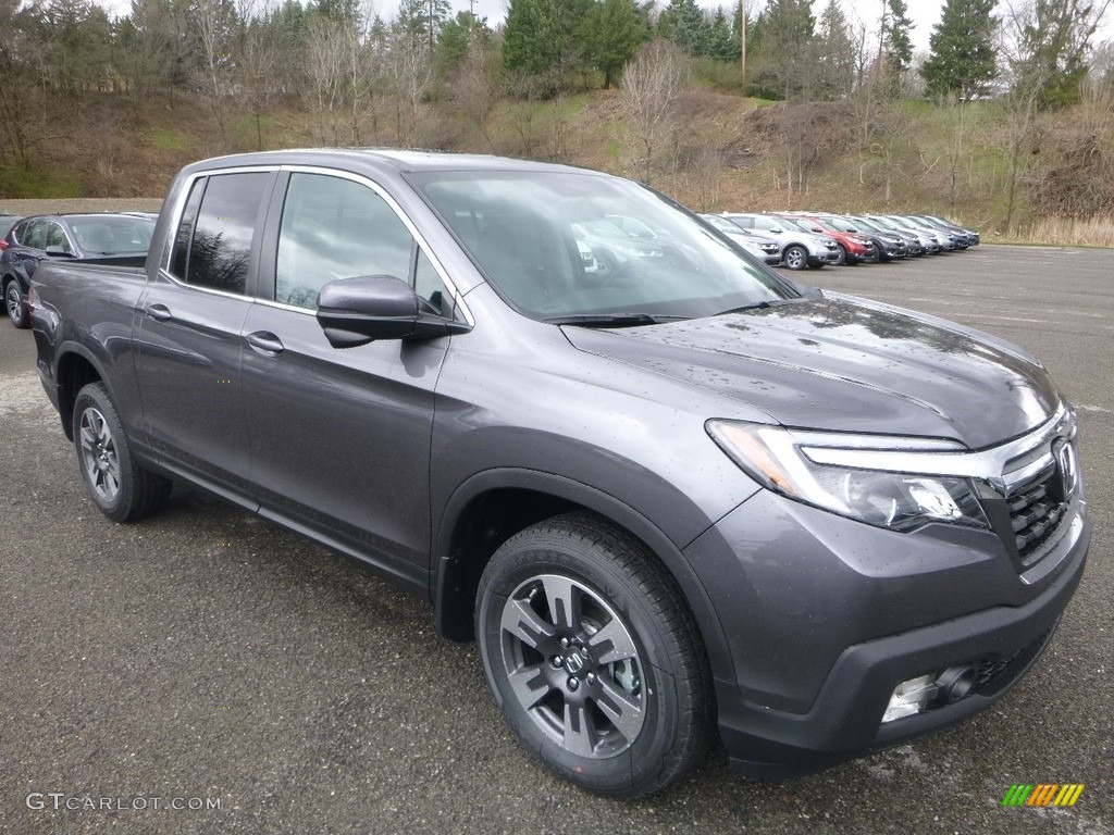 Modern Steel Metallic 2019 Honda Ridgeline RTL-T AWD Exterior Photo #126652802