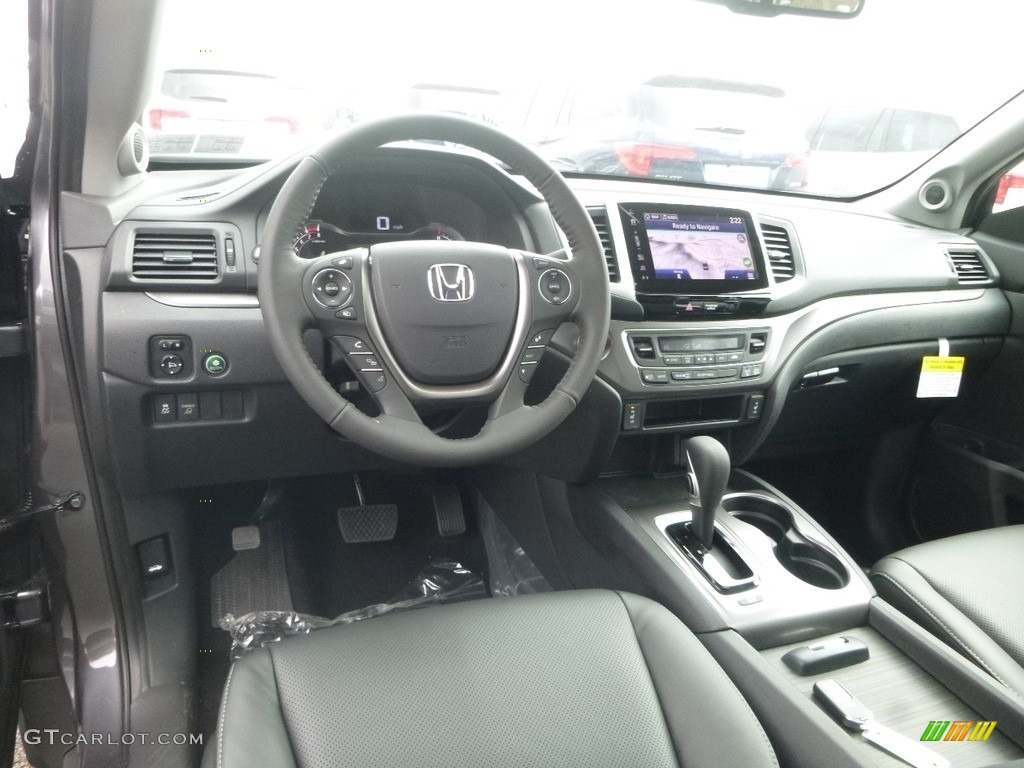 Black Interior 2019 Honda Ridgeline RTL-T AWD Photo #126652889