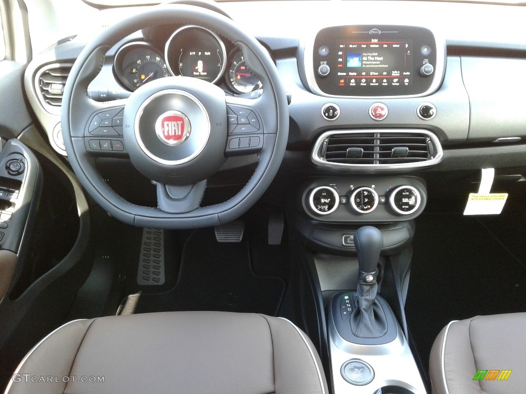 2018 Fiat 500X Trekking Brown Dashboard Photo #126654767